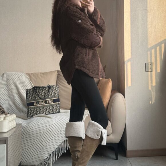 ALO Yoga Espresso Edge Shacket — Women’s Size S - Picture 8 of 9